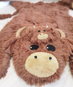 highland cow nursery rug plush farm animal baby decor ideal new baby gift customizable rug size 94 1