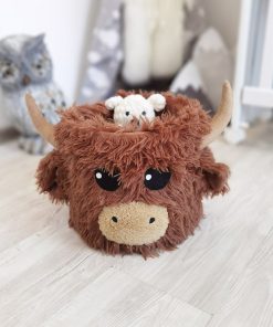 highland cow nursery rug plush farm animal baby decor ideal new baby gift customizable rug size 96 1