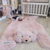tham gau hong thu cong tham lot phong nursery cho be gai 142 1
