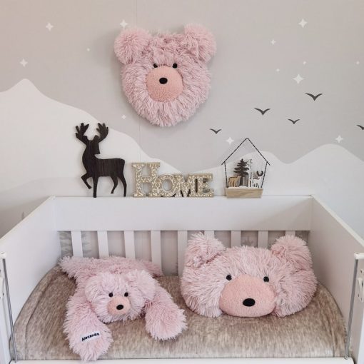 tham gau hong thu cong tham lot phong nursery cho be gai 145 1