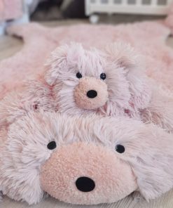 tham gau hong thu cong tham lot phong nursery cho be gai 146 1