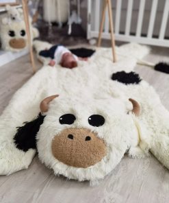 Thamboa Thảm Chơi Bò Cao Nguyên Lông Trắng Cá Nhân Hóa 147x122cm