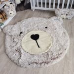 Thamboa Thảm Gấu Shaggy Rừng Xanh Minky Siêu Mềm, Trang Trí Phòng Bé