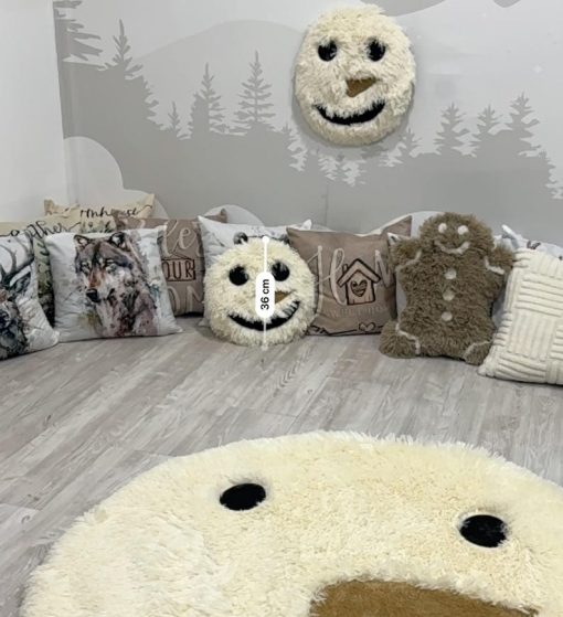 snowman rug for kids room shaggy minky snowman face carpet winter nursery decor personalized christmas playroom mat 1376