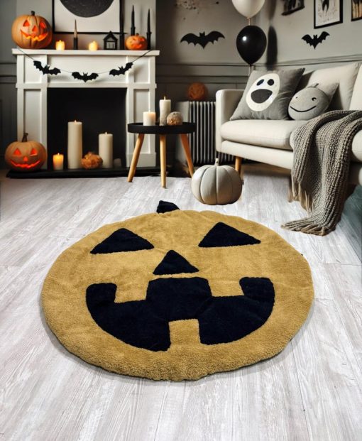 thamboa tham lot san long xu hinh bi ngo halloween trang tri phong be jack o lantern 1413