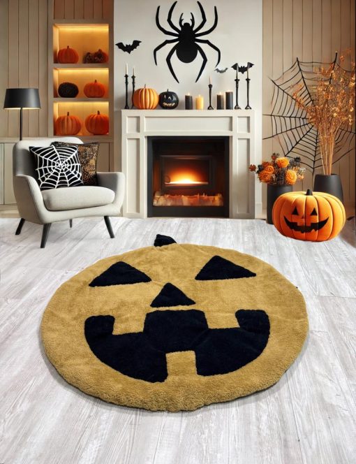 thamboa tham lot san long xu hinh bi ngo halloween trang tri phong be jack o lantern 1418