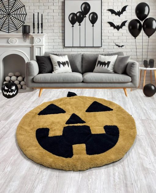 thamboa tham lot san long xu hinh bi ngo halloween trang tri phong be jack o lantern 1419