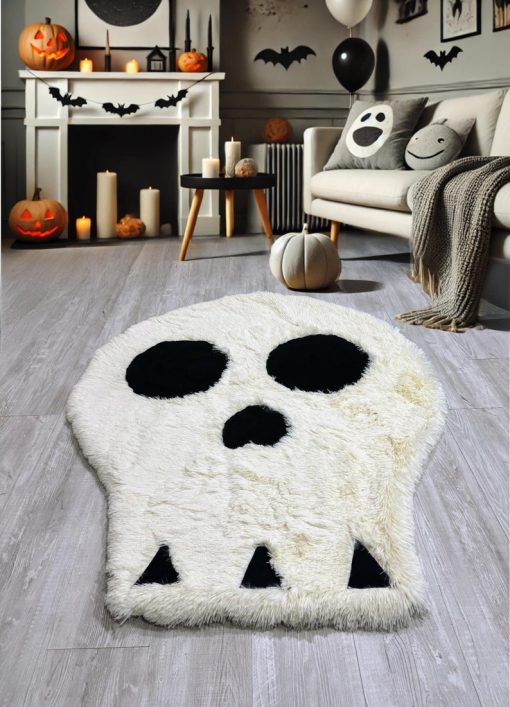 thamboa tham lot san long xu hinh dau lau mau trang trang tri phong be halloween 1422