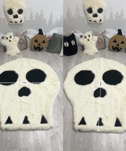 thamboa tham lot san long xu hinh dau lau mau trang trang tri phong be halloween 1429