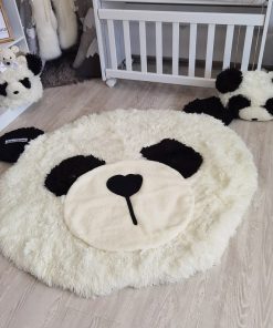 Thamboa Thảm Lót Sàn Lông Xù Hình Gấu Trúc